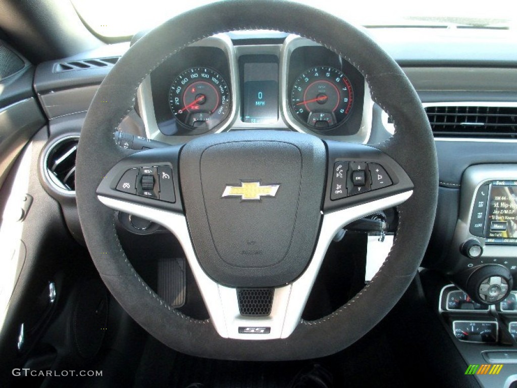 2013 Chevrolet Camaro SS/RS Coupe Black Steering Wheel Photo #81744582