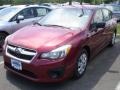 Camellia Red Pearl 2013 Subaru Impreza 2.0i 5 Door