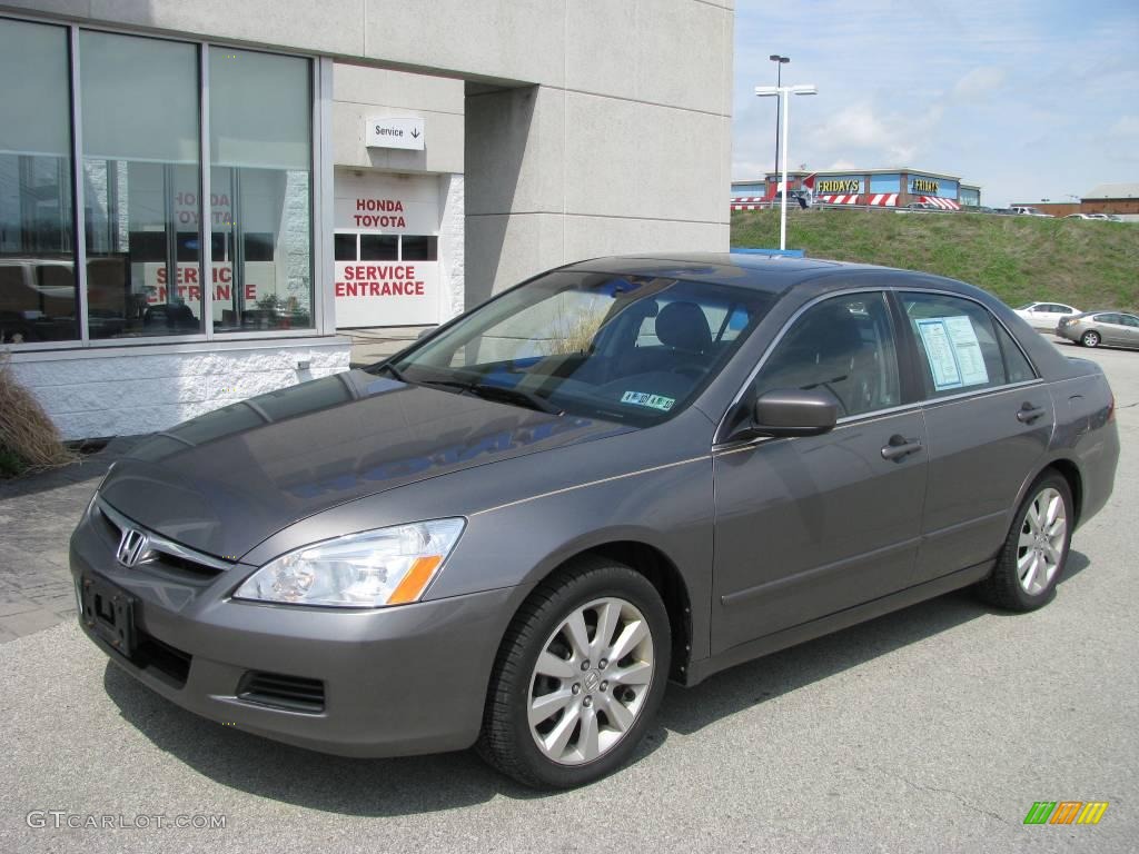 2006 Accord EX-L V6 Sedan - Carbon Bronze Pearl / Black photo #2