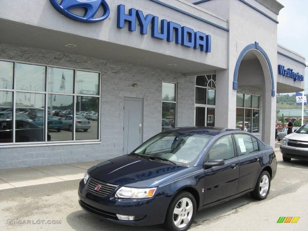 2007 ION 3 Sedan - Deep Blue / Gray photo #1