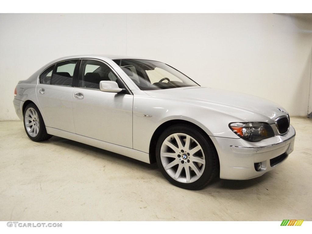 2006 7 Series 750i Sedan - Titanium Silver Metallic / Basalt Grey/Flannel Grey photo #2