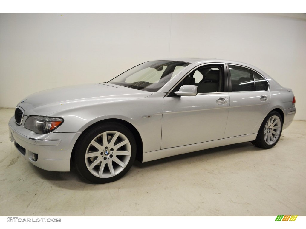 2006 7 Series 750i Sedan - Titanium Silver Metallic / Basalt Grey/Flannel Grey photo #6