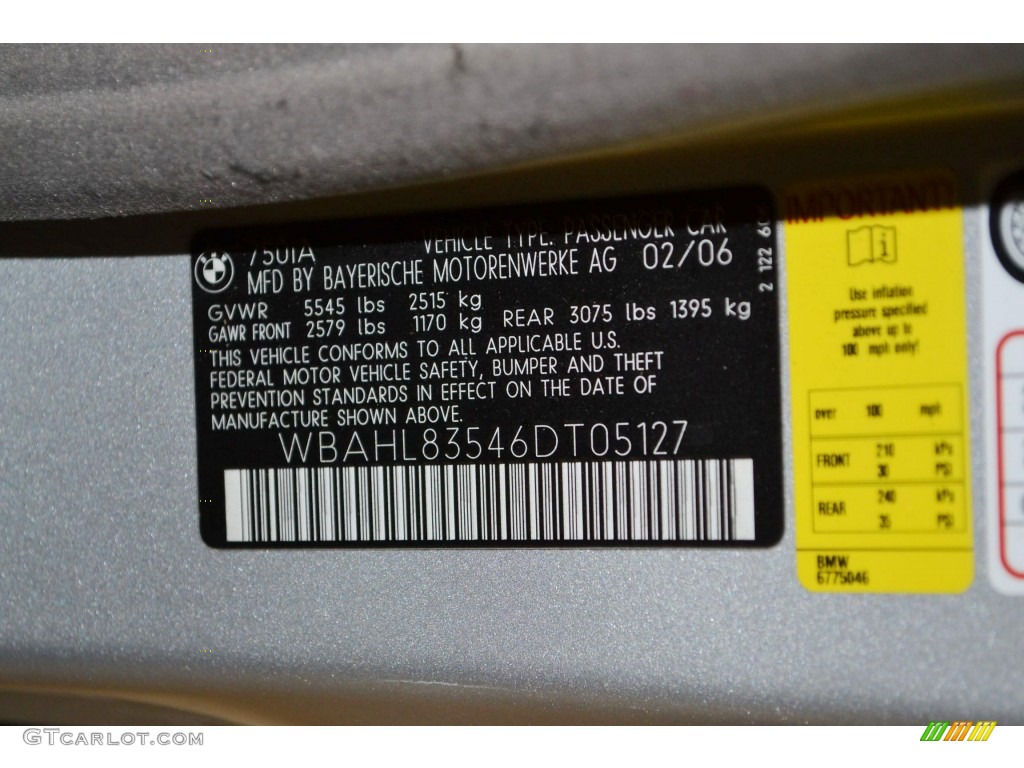 2006 7 Series 750i Sedan - Titanium Silver Metallic / Basalt Grey/Flannel Grey photo #8