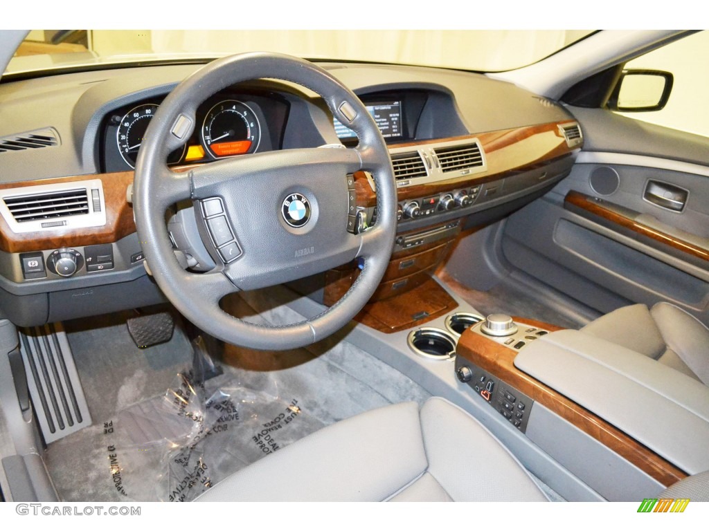 2006 7 Series 750i Sedan - Titanium Silver Metallic / Basalt Grey/Flannel Grey photo #9