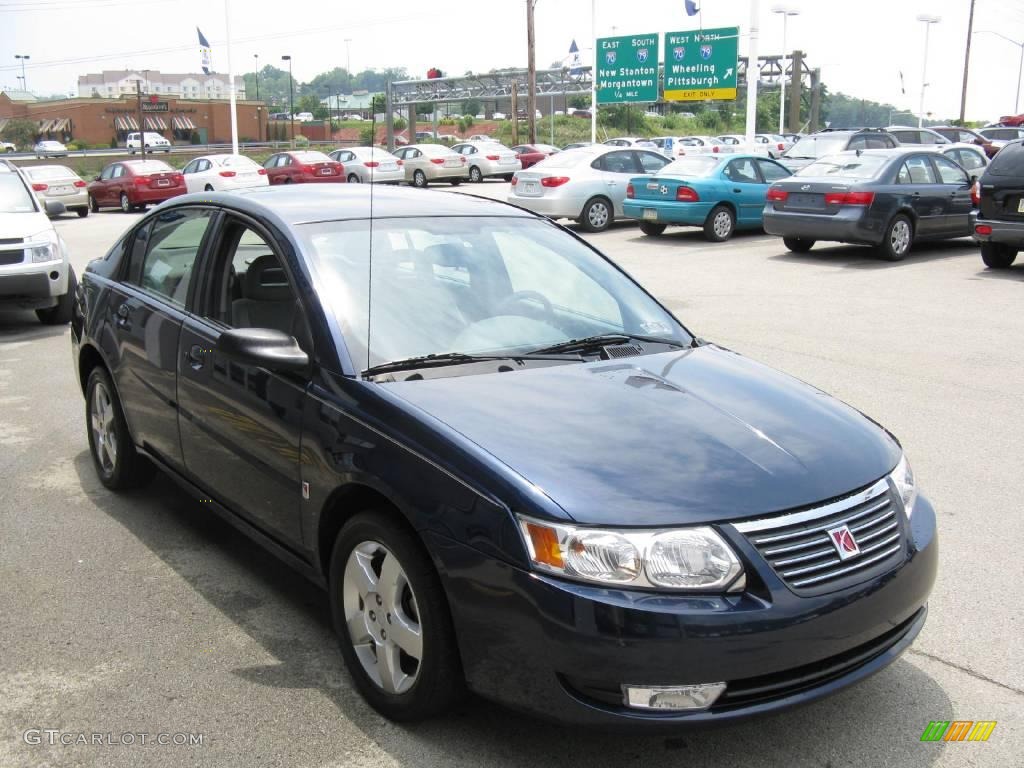 2007 ION 3 Sedan - Deep Blue / Gray photo #9