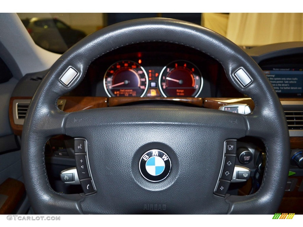 2006 7 Series 750i Sedan - Titanium Silver Metallic / Basalt Grey/Flannel Grey photo #19