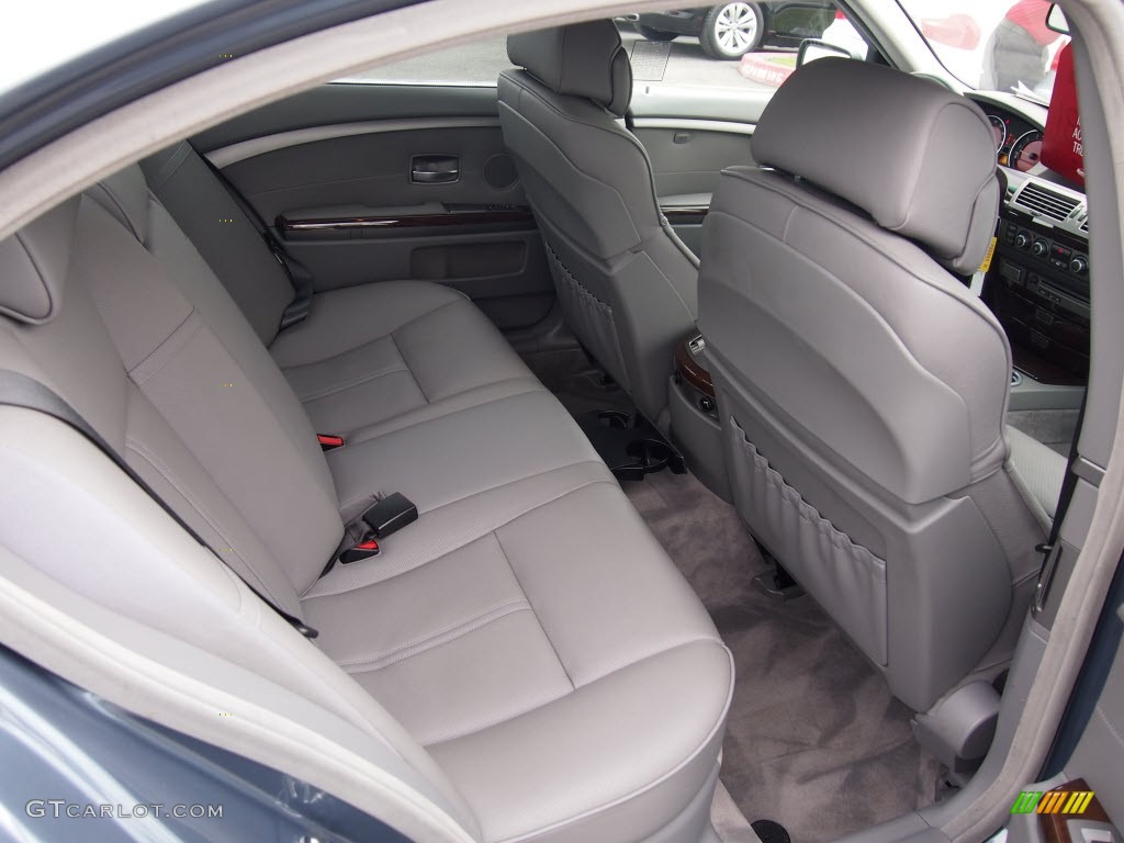 2008 7 Series 750i Sedan - Michigan Blue Metallic / Flannel Grey photo #6