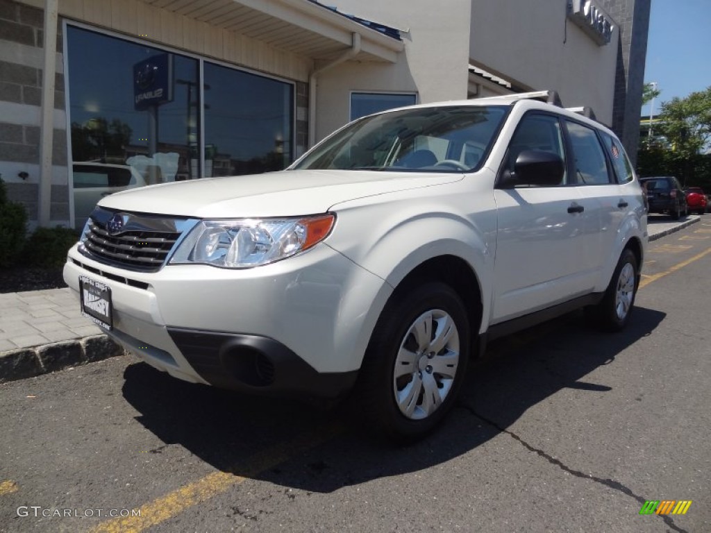 2010 Forester 2.5 X - Satin White Pearl / Platinum photo #1