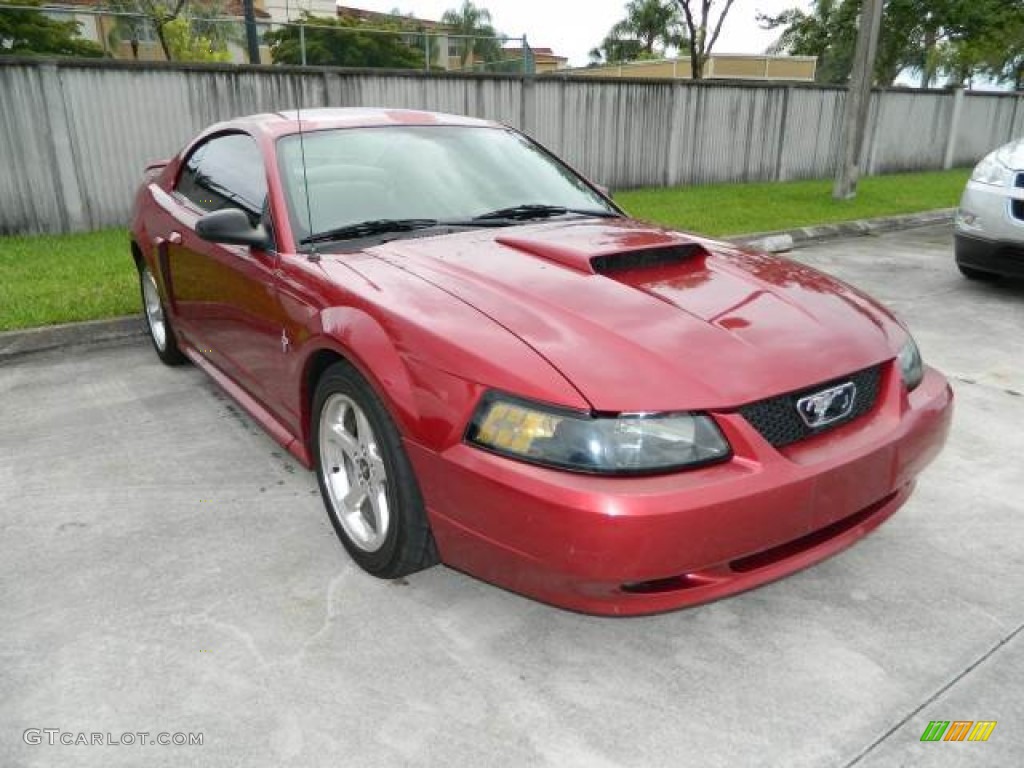 2003 Mustang GT Coupe - Redfire Metallic / Medium Parchment photo #2