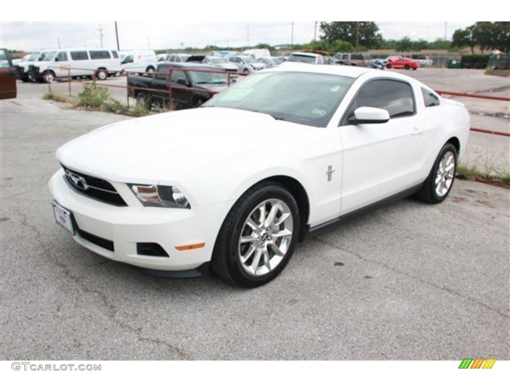 2011 Mustang V6 Premium Coupe - Performance White / Saddle photo #5