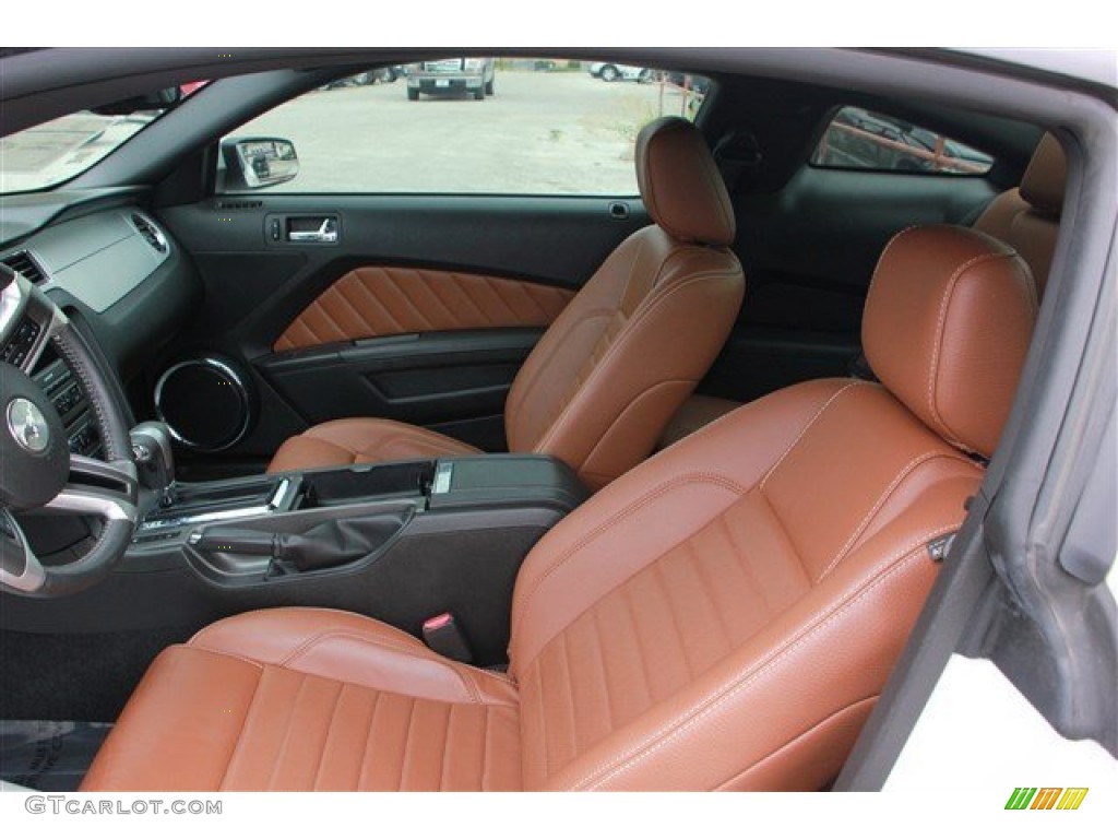 2011 Mustang V6 Premium Coupe - Performance White / Saddle photo #9