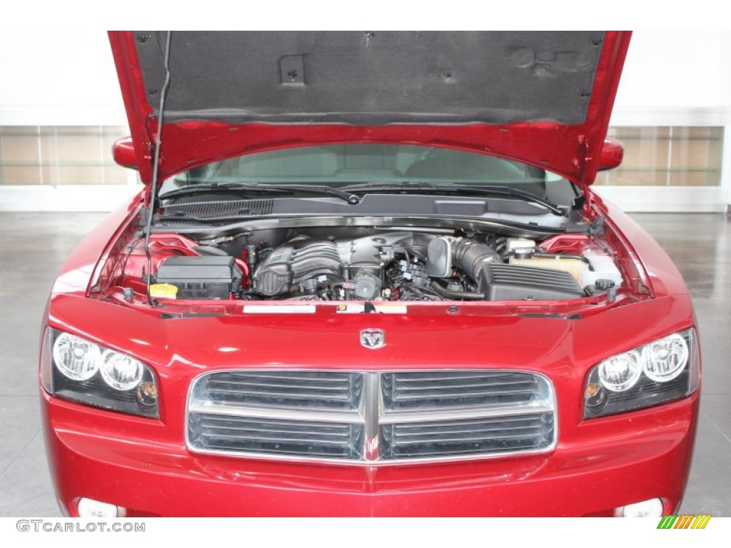 2010 Charger SXT - Inferno Red Crystal Pearl / Dark Slate Gray photo #11