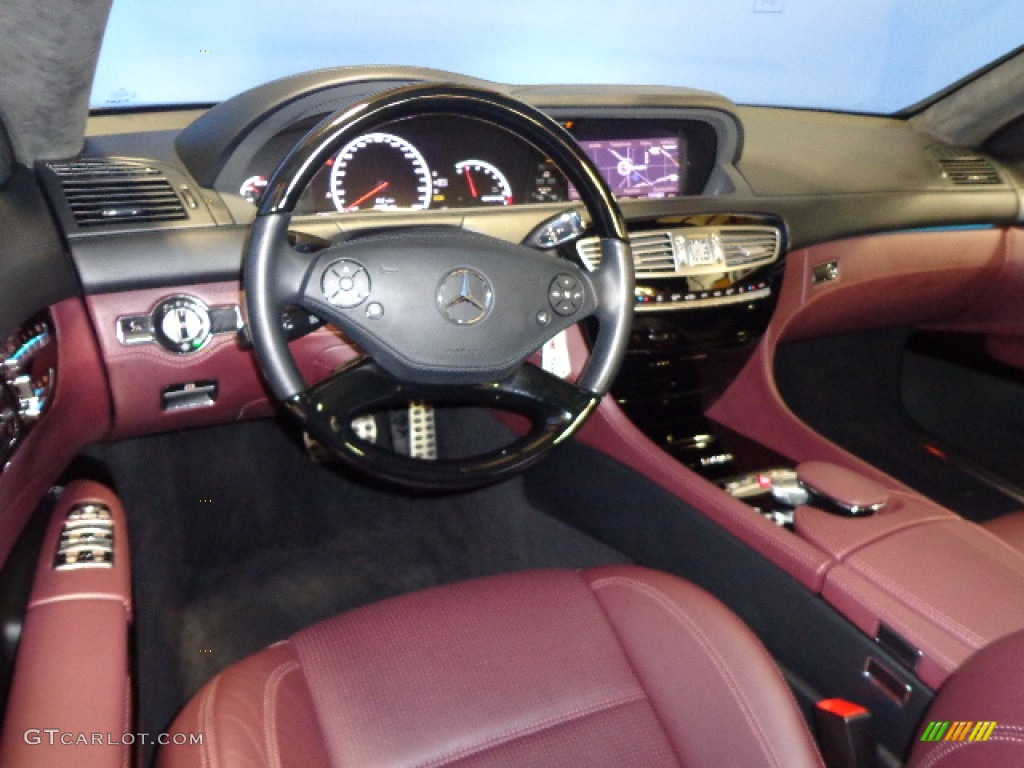 2011 Mercedes-Benz CL 63 AMG Aubergine/Black Dashboard Photo #81753553