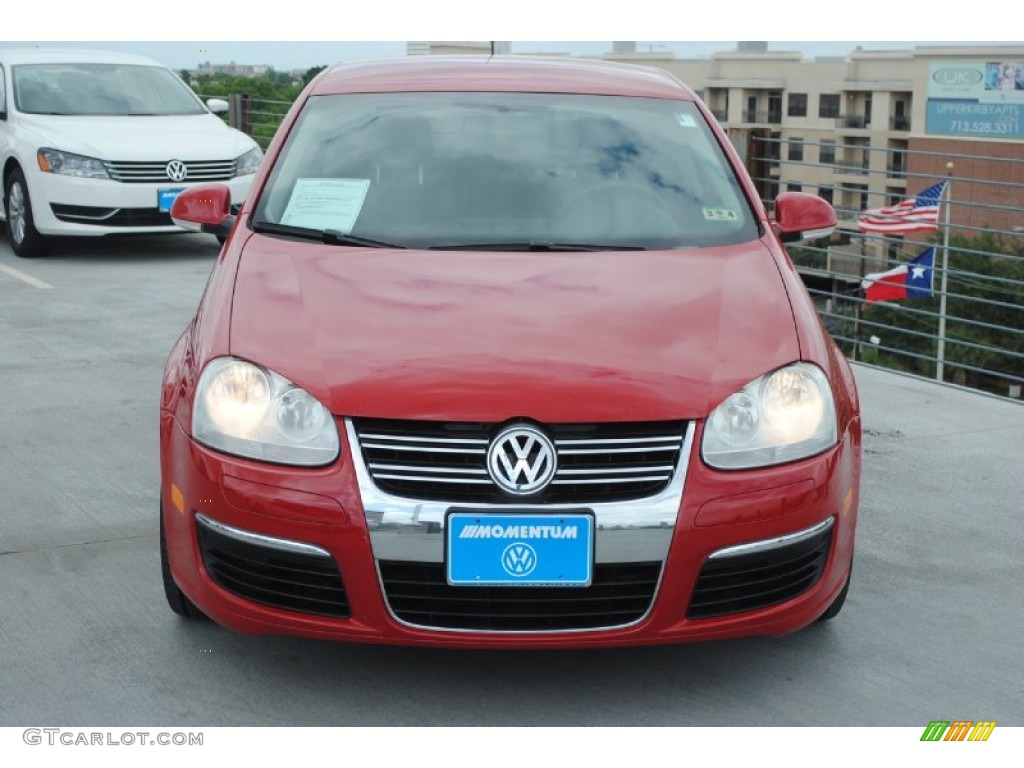 2007 Jetta 2.5 Sedan - Salsa Red / Anthracite photo #2