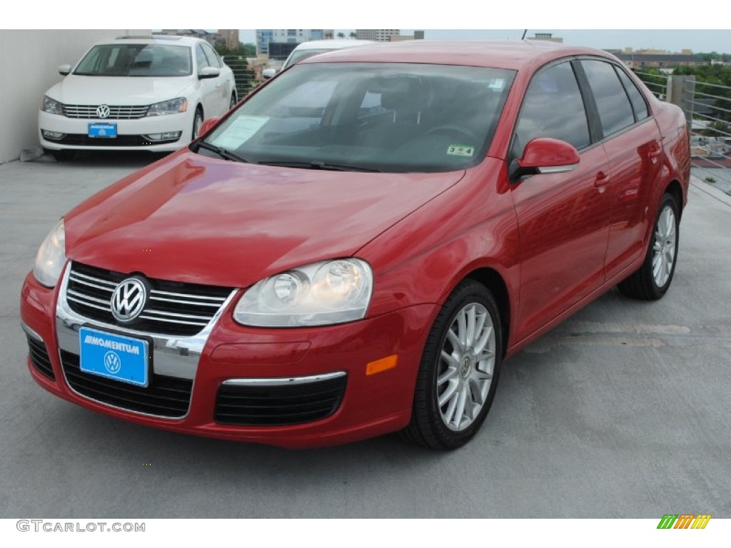 2007 Jetta 2.5 Sedan - Salsa Red / Anthracite photo #3