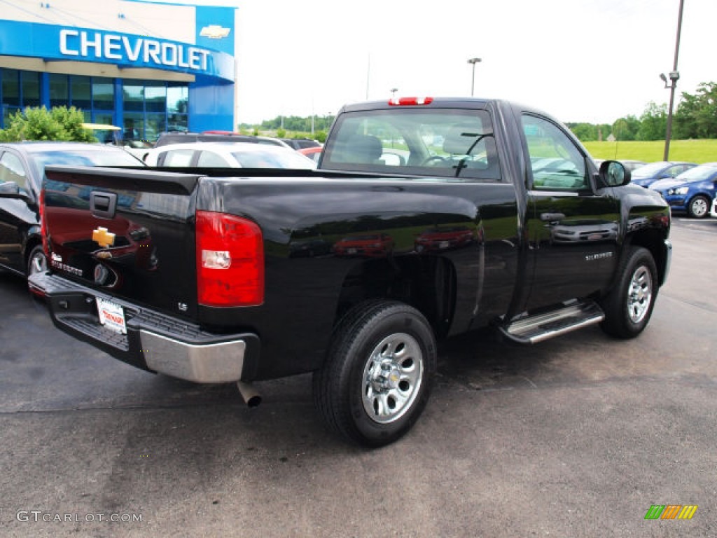 2012 Silverado 1500 LS Regular Cab - Black / Dark Titanium photo #3