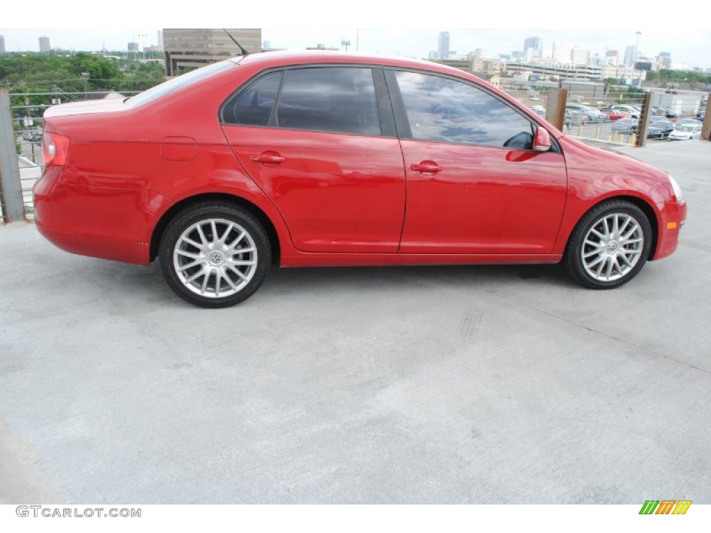 2007 Jetta 2.5 Sedan - Salsa Red / Anthracite photo #10