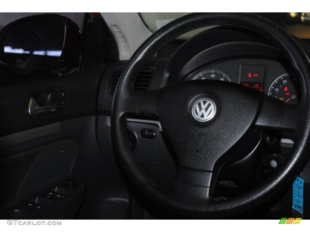 2007 Jetta 2.5 Sedan - Salsa Red / Anthracite photo #31