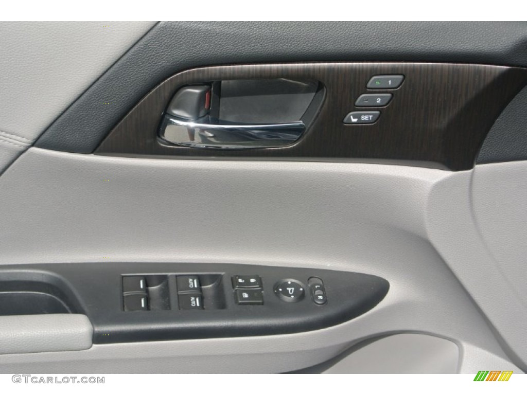 2013 Accord EX-L V6 Sedan - Modern Steel Metallic / Gray photo #9