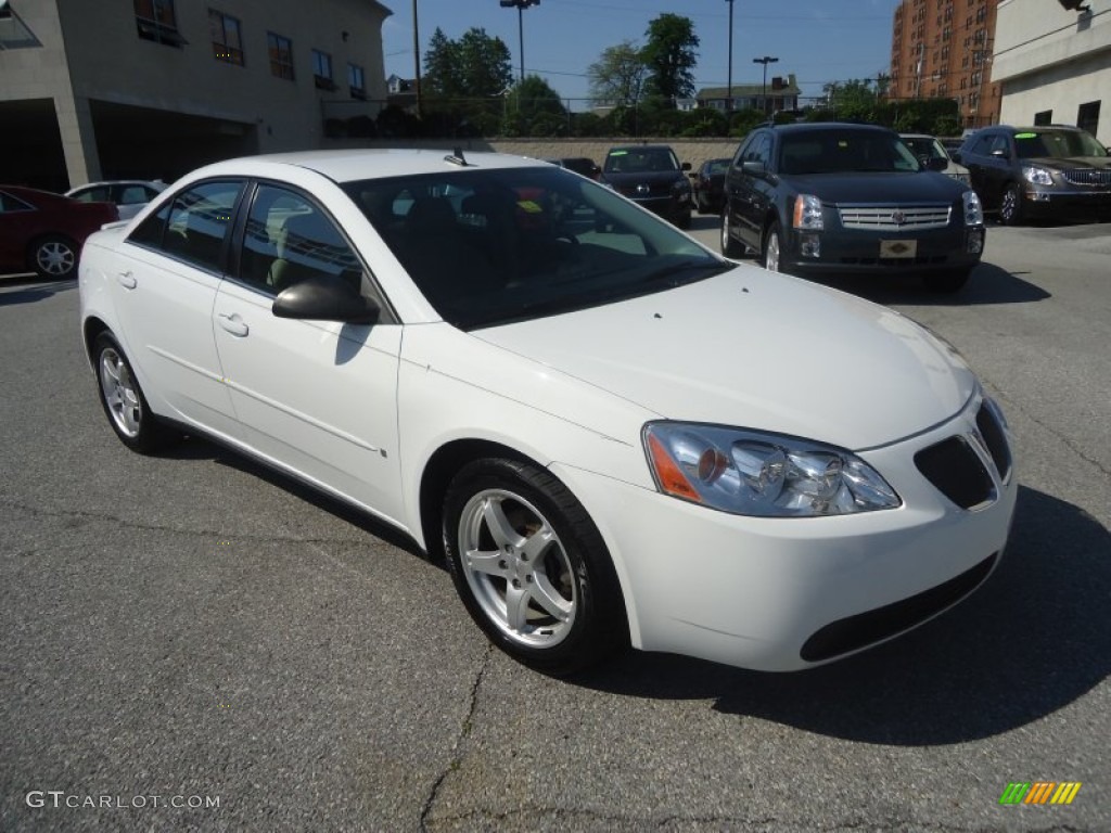 2009 G6 V6 Sedan - Summit White / Light Taupe photo #4