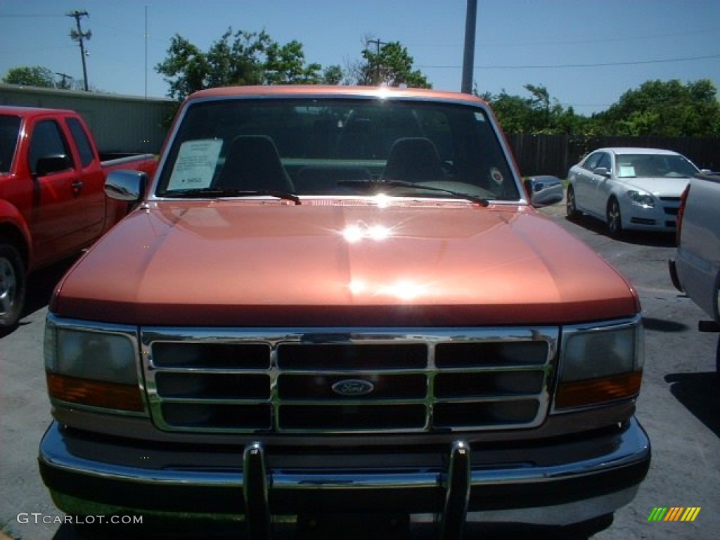 1994 F150 XLT Regular Cab - Desert Copper Metallic / Beige photo #2