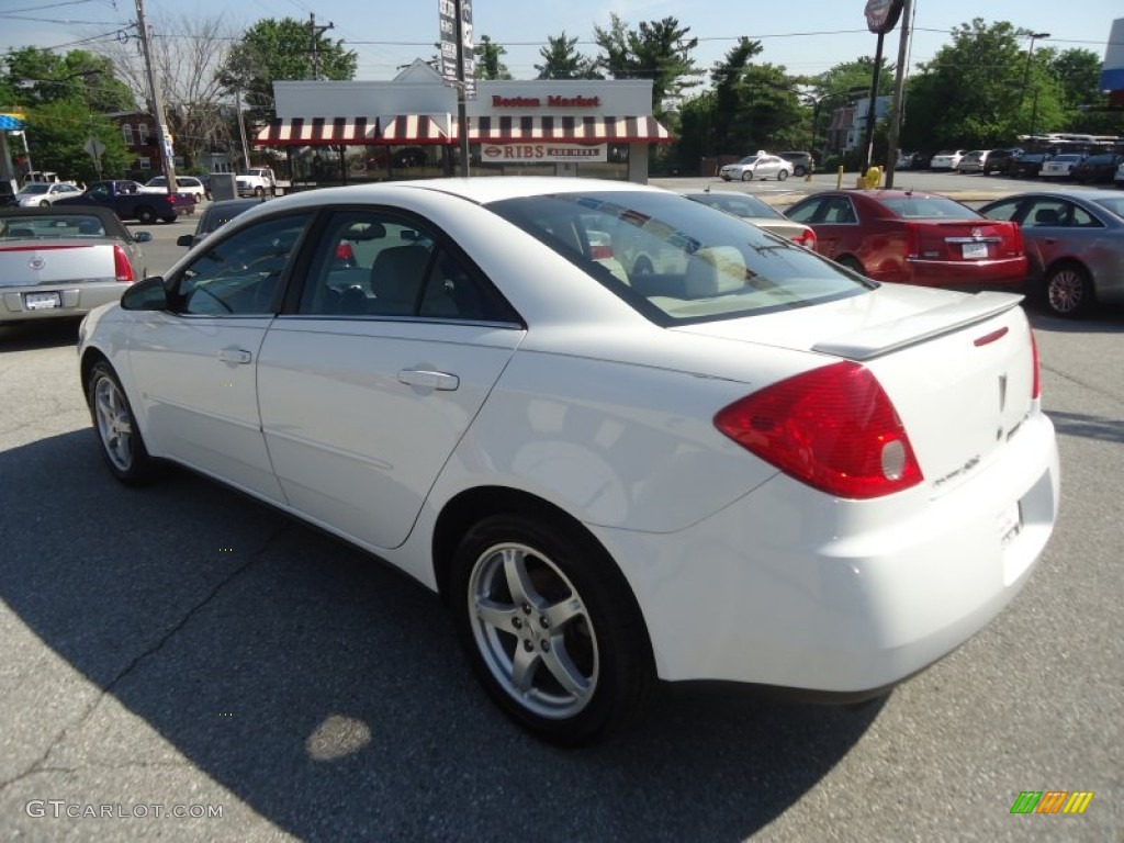 2009 G6 V6 Sedan - Summit White / Light Taupe photo #8
