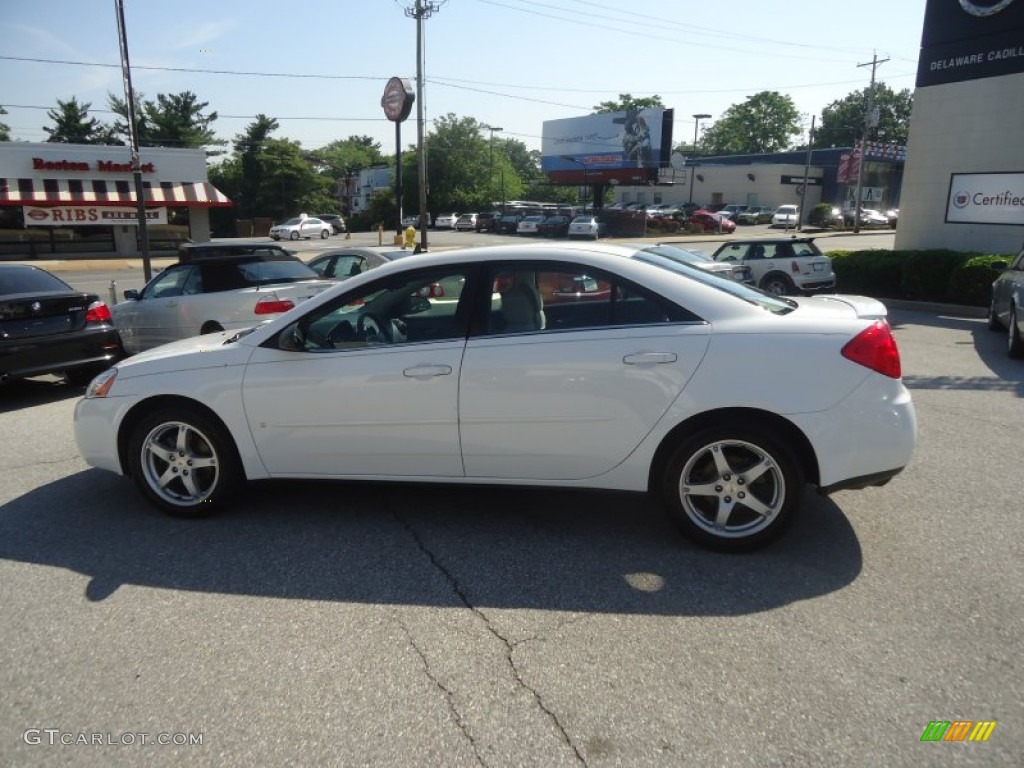2009 G6 V6 Sedan - Summit White / Light Taupe photo #9