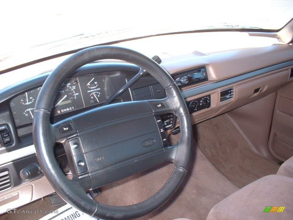 1994 Ford F150 XLT Regular Cab Beige Dashboard Photo #81758719