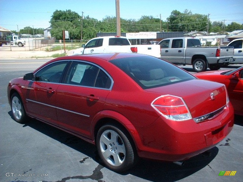 2007 Aura XE - Berry Red / Gray photo #6