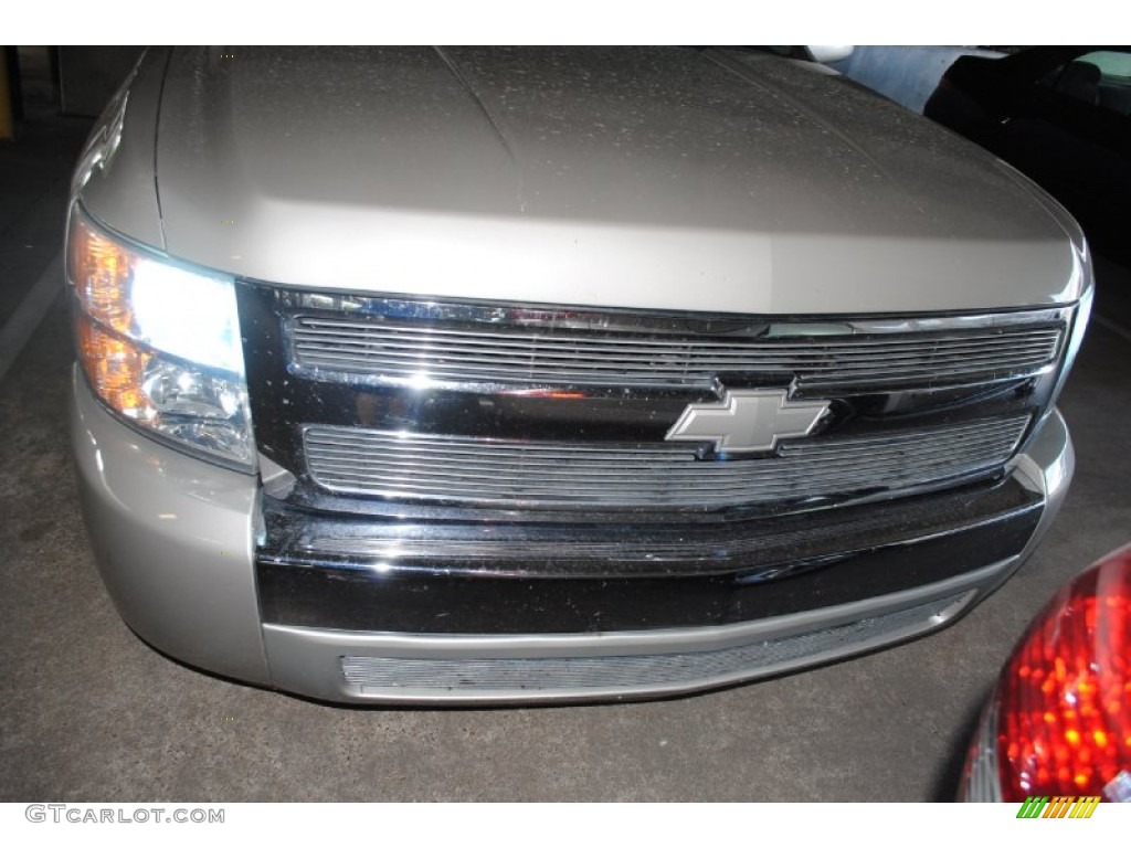 2008 Silverado 1500 LS Extended Cab - Silver Birch Metallic / Dark Titanium photo #2