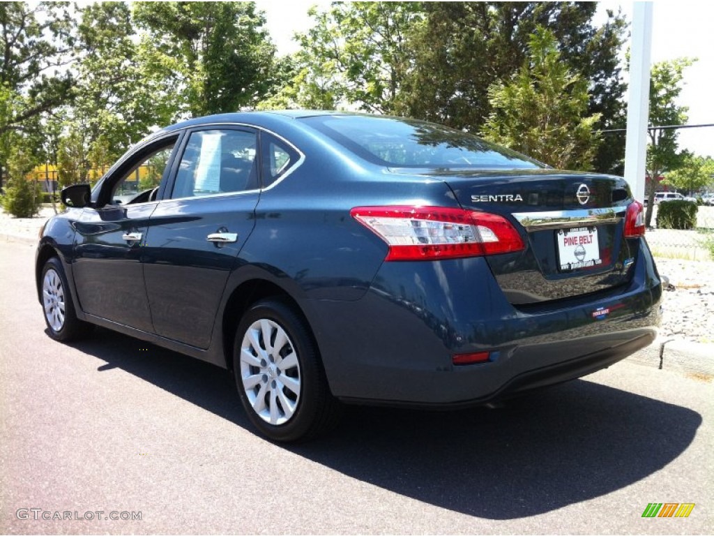 2013 Sentra S - Graphite Blue / Charcoal photo #5