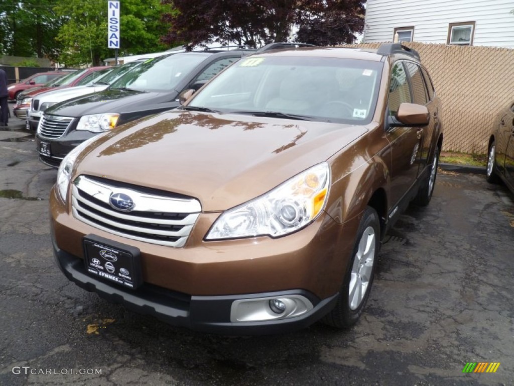 2011 Outback 2.5i Premium Wagon - Caramel Bronze Pearl / Warm Ivory photo #1