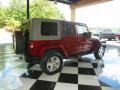 2008 Red Rock Crystal Pearl Jeep Wrangler Unlimited Sahara 4x4  photo #6