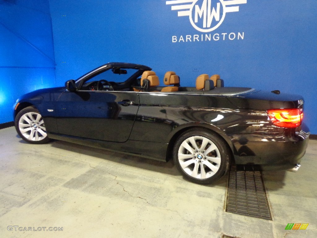 2011 3 Series 328i Convertible - Black Sapphire Metallic / Saddle Brown Dakota Leather photo #6