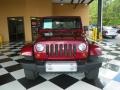 2008 Red Rock Crystal Pearl Jeep Wrangler Unlimited Sahara 4x4  photo #8