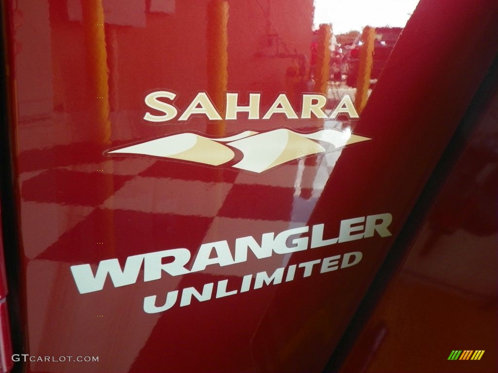 2008 Wrangler Unlimited Sahara 4x4 - Red Rock Crystal Pearl / Dark Khaki/Medium Khaki photo #14