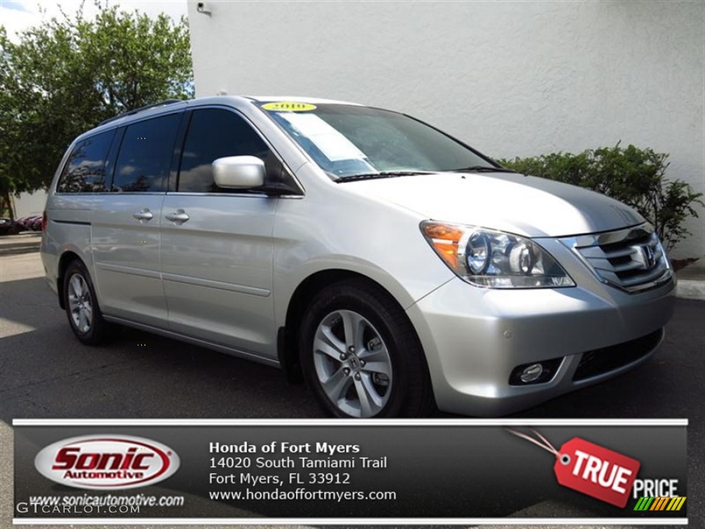 2010 Odyssey Touring - Alabaster Silver Metallic / Gray photo #1
