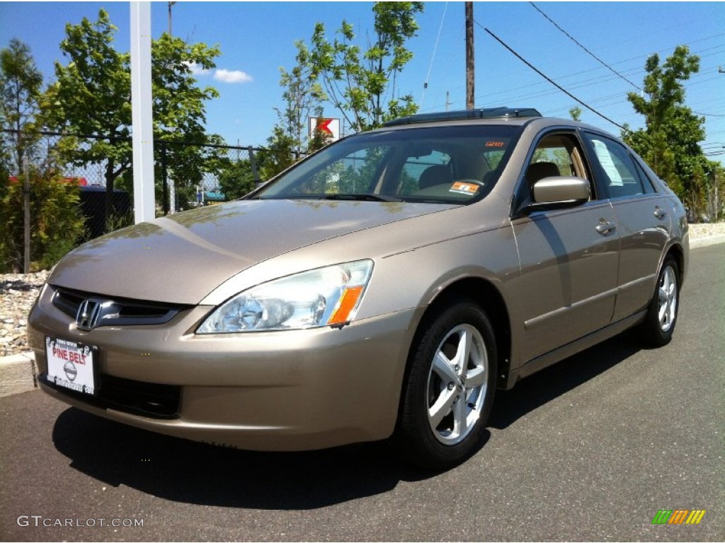 2005 Accord EX-L Sedan - Desert Mist Metallic / Ivory photo #1