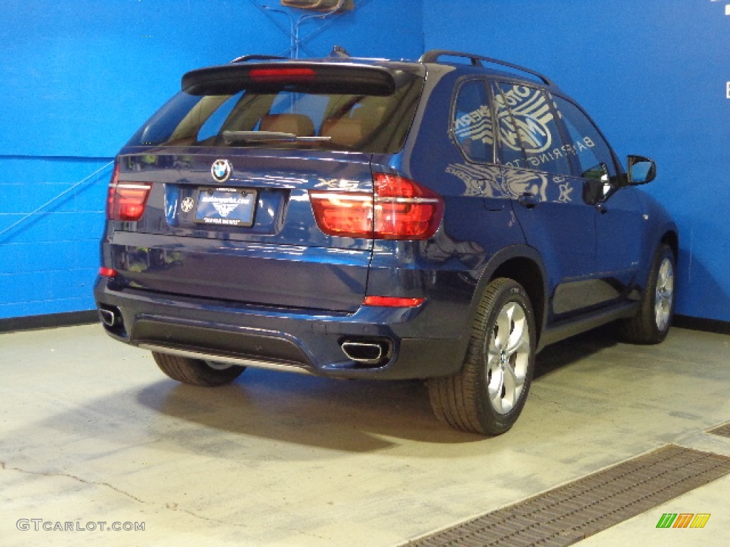 2011 X5 xDrive 50i - Deep Sea Blue Metallic / Cinnamon photo #7