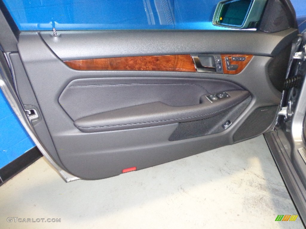 2012 Mercedes-Benz C 350 Coupe 4Matic Black Door Panel Photo #81763929