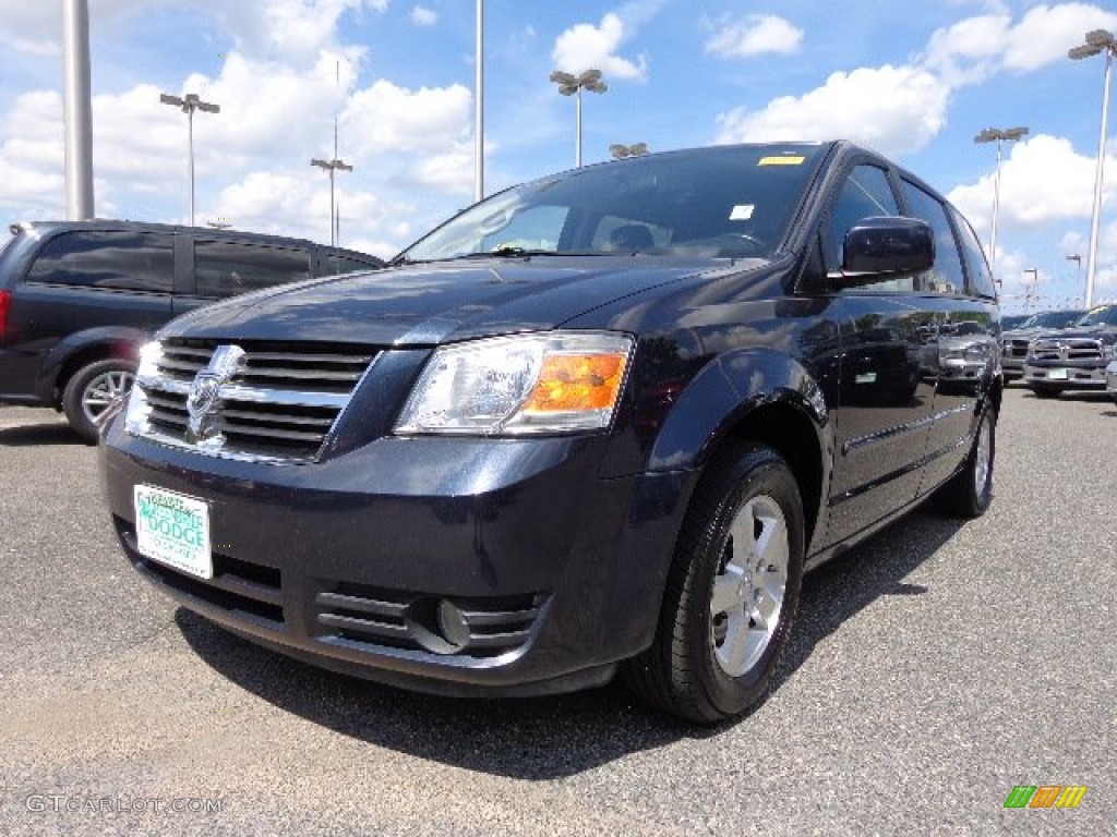 2008 Grand Caravan SXT - Modern Blue Pearl / Dark Slate/Light Shale photo #1