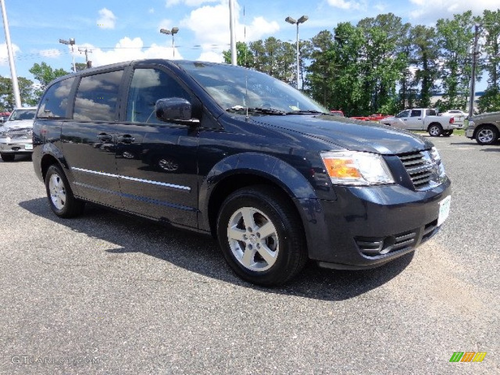 2008 Grand Caravan SXT - Modern Blue Pearl / Dark Slate/Light Shale photo #8