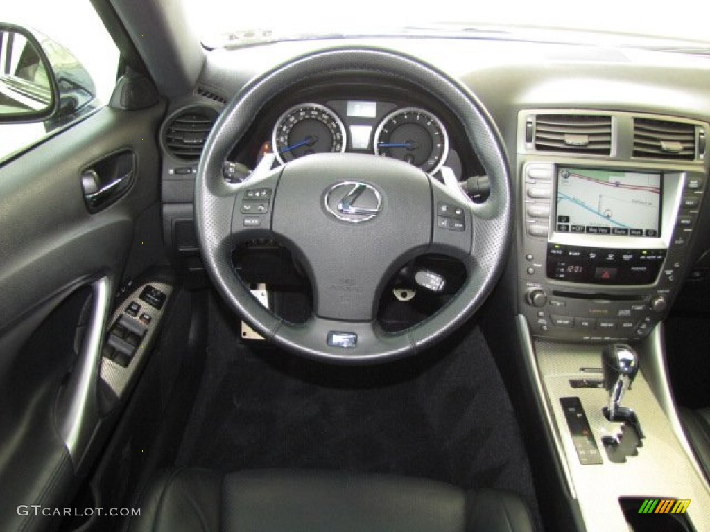 2008 Lexus IS F Black Dashboard Photo #81765785