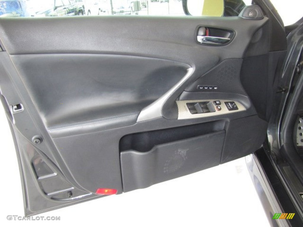 2008 Lexus IS F Black Door Panel Photo #81766297