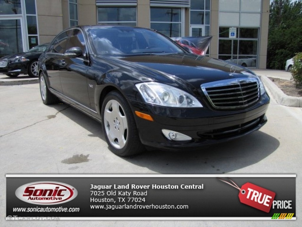 2007 S 600 Sedan - Black / Black photo #1