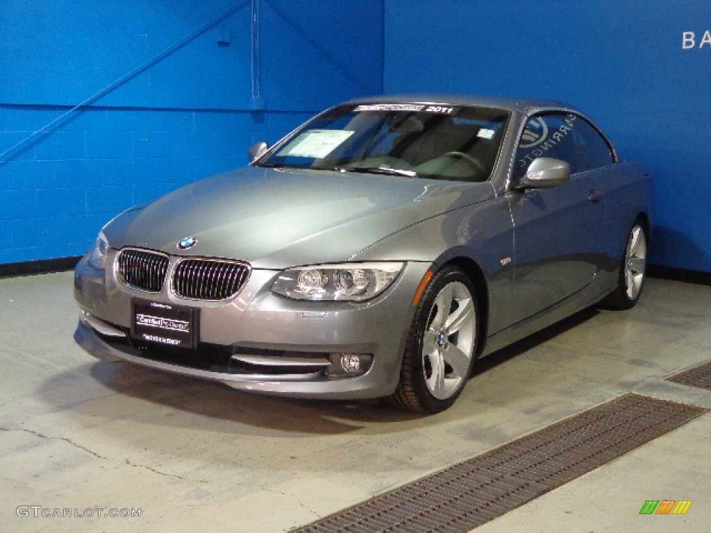2011 3 Series 328i Convertible - Space Gray Metallic / Black photo #3