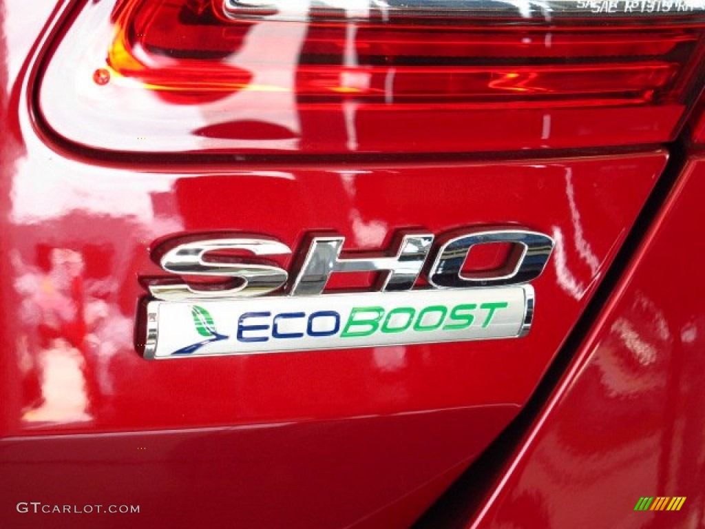 2013 Taurus SHO AWD - Ruby Red Metallic / SHO Charcoal Black Leather photo #11