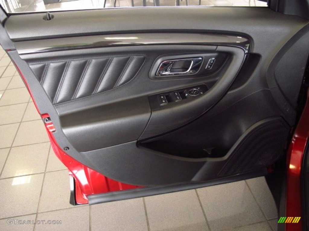 2013 Taurus SHO AWD - Ruby Red Metallic / SHO Charcoal Black Leather photo #13