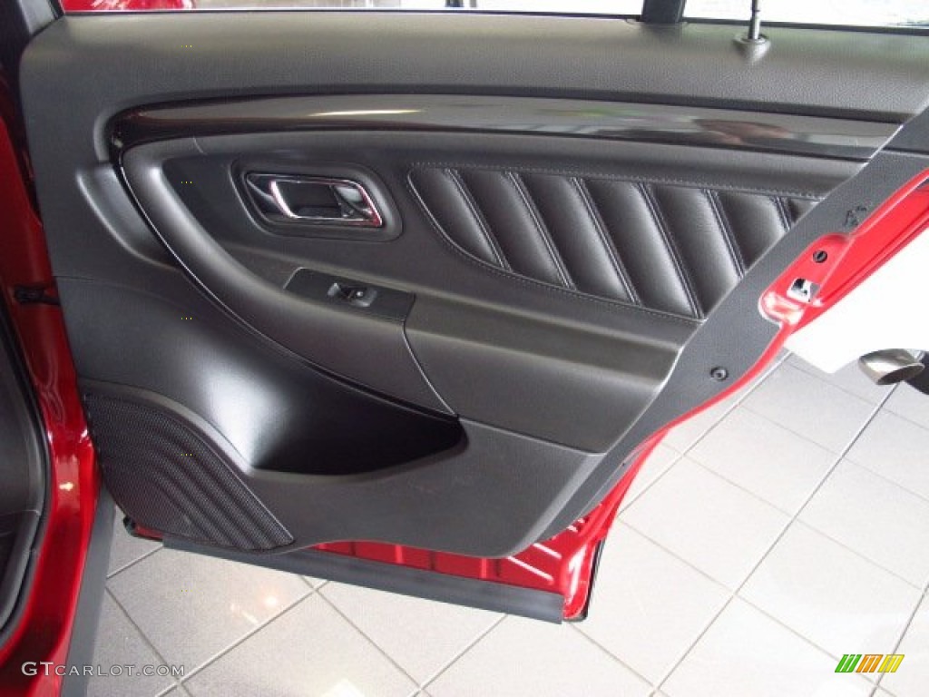 2013 Taurus SHO AWD - Ruby Red Metallic / SHO Charcoal Black Leather photo #17