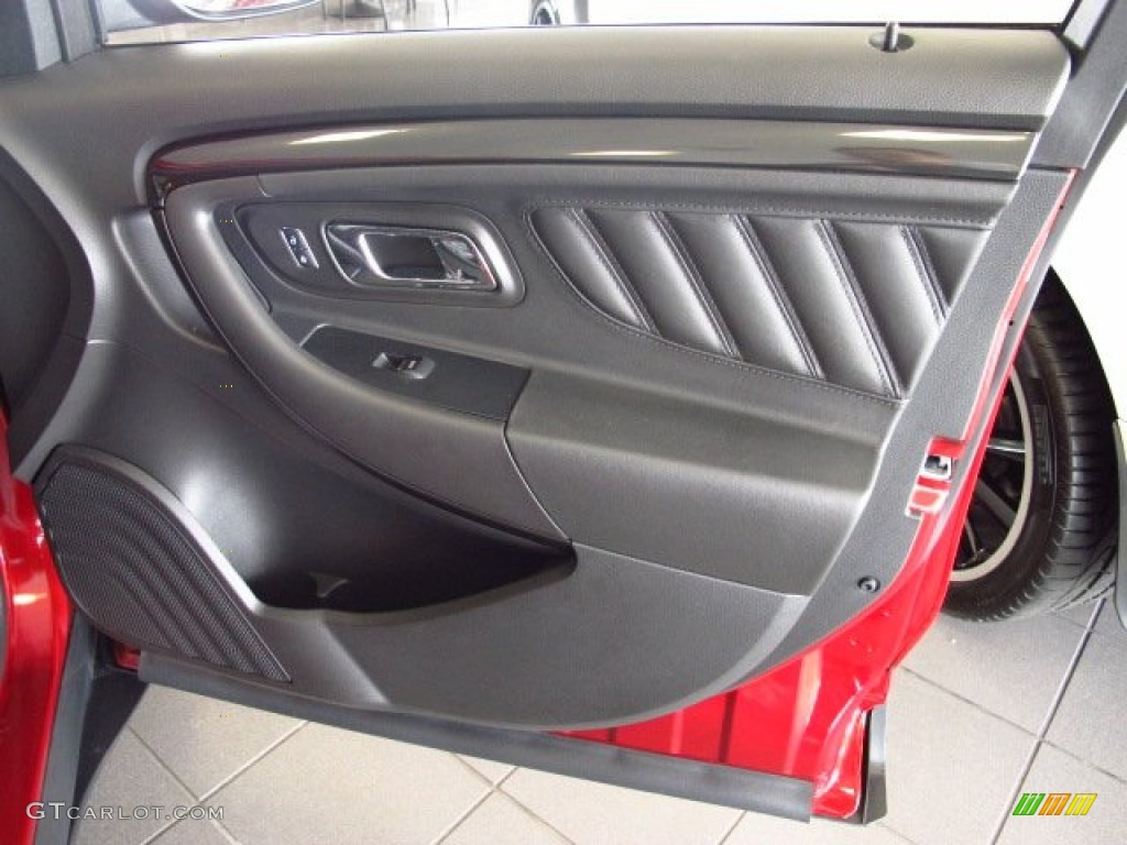 2013 Taurus SHO AWD - Ruby Red Metallic / SHO Charcoal Black Leather photo #19